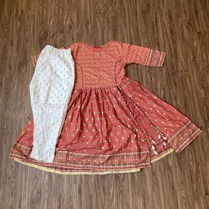 Blush Pink Cotton Indian Kurti